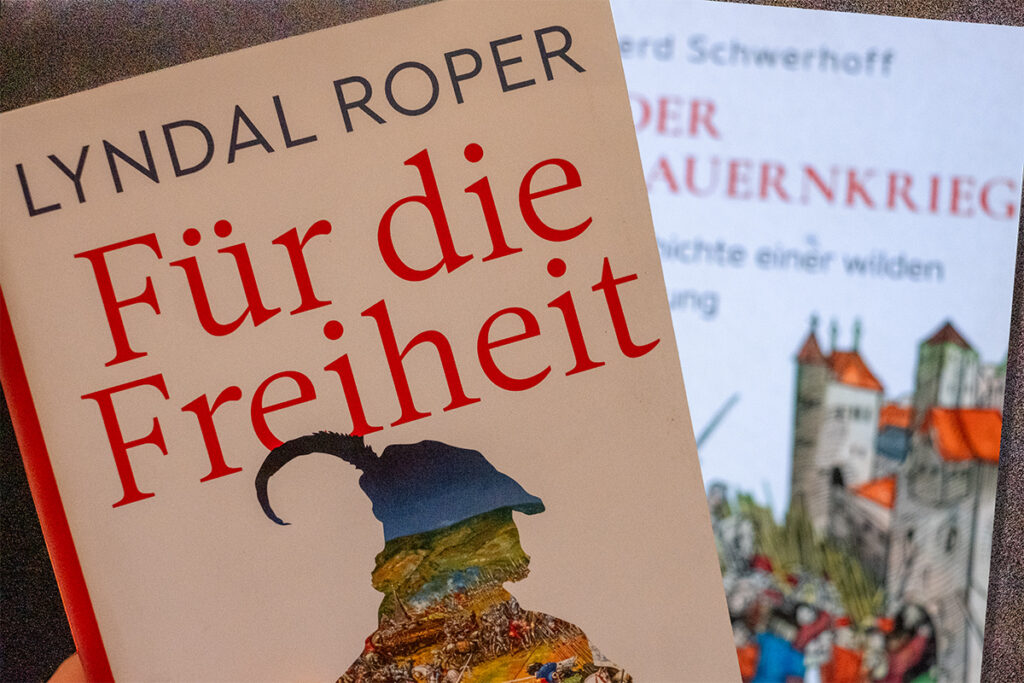 Cover der zwei besprochenen Bücher über den Bauernkrieg